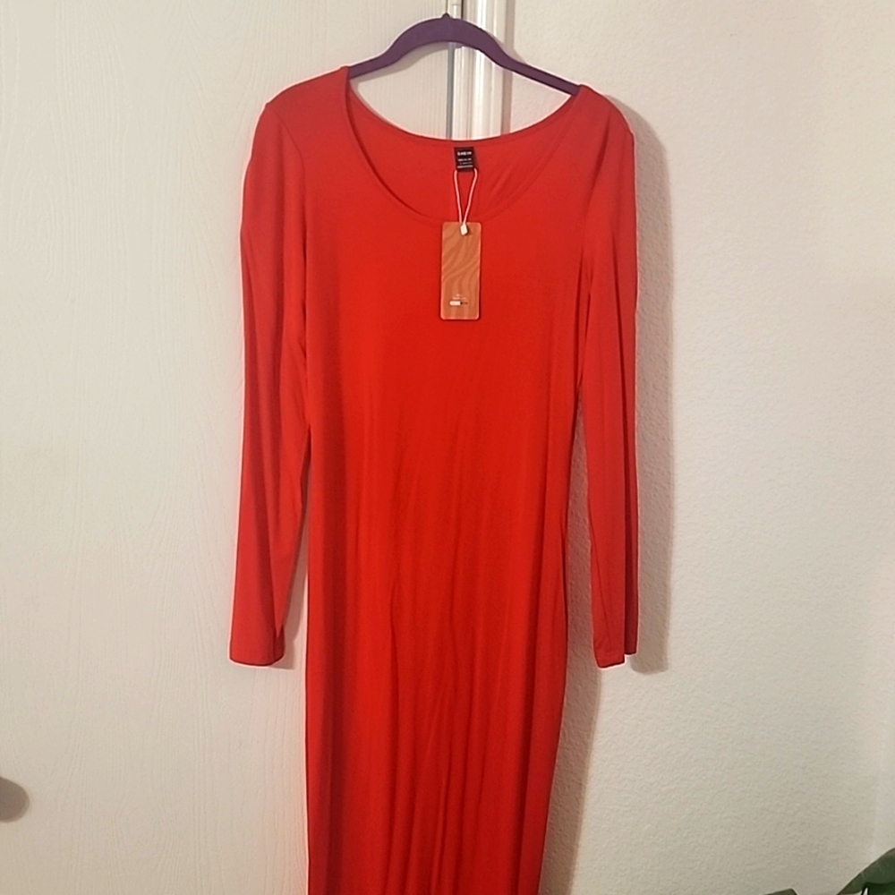 Red Maxi  Dress